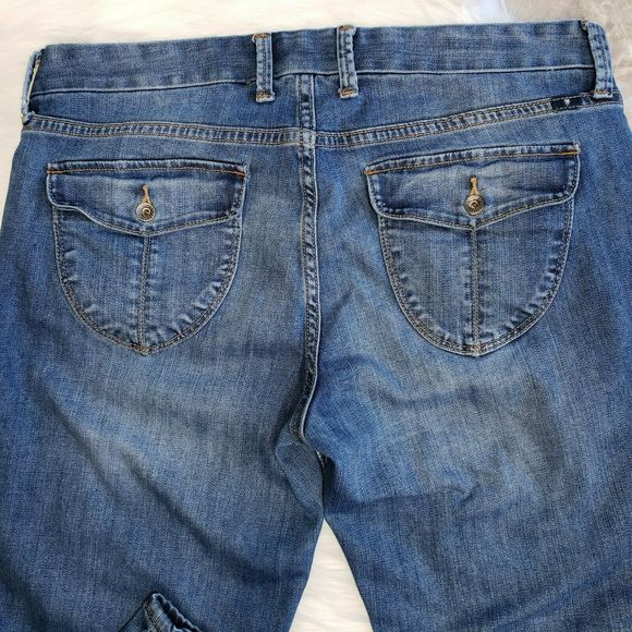 LUCKY BRAND Sweet Jean Crop Flap Pockets Jeans 12 - Picture 3 of 9